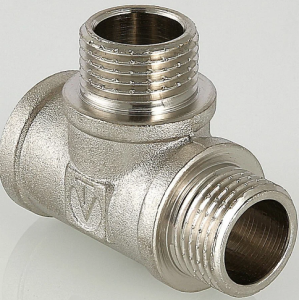 Тройник ВНН 3/4'х3/4'х3/4' переходной, никелированный VALTEC